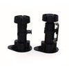 Xntun 12 Pack Black Cabinet Leveler Legs Adjustable Furniture Legs