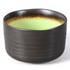 Matcha Bowl/Matcha Tea Bowl 500 ml Anthracite / Green, Crackle