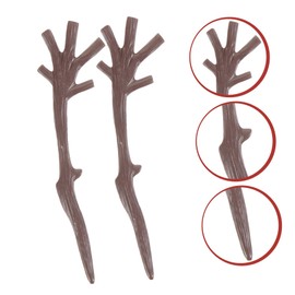 KICHOUSE 100pcs Christmas Snowman DIY Decoration Pendant Snowman Arms for Crafts Plush Snowman Decor Plastic