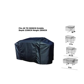 Acoveritt Extension Griddle Cover for All of 22" with Stand Models &28" Griddle with Single Shelf Models,Waterproof 300D*300D Dyed Polyeater with TPU Coating; Flat Top Gas Grill Cover, Black