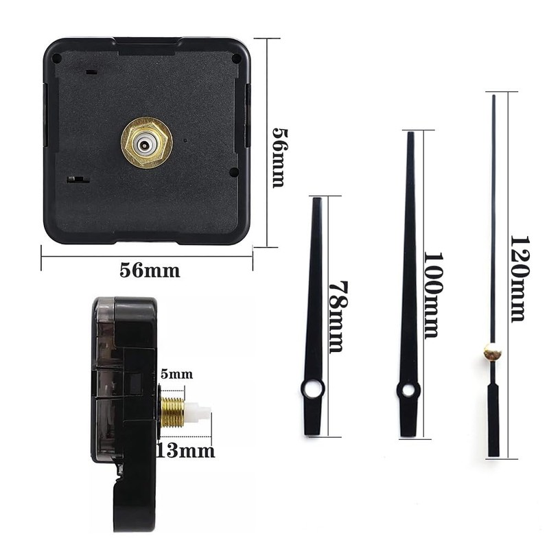 Watch Movement Handmade Wall Clock Movement Clock Shaft Hand Set
