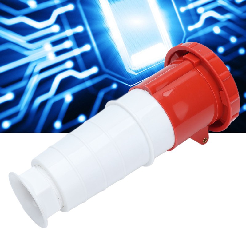 Industrial Aviation Plug Connector Three Phase 63A 3P+E 4 Core