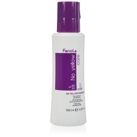 Fanola No Yellow Shampoo, Anti-Yellow Shampoo for Healthy and Vital Blonde Hair, Neutralizes Yellow Tones with Toning Action for Pre-Lightened, Highlighted and Grey Hair, 100