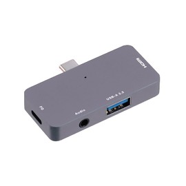 Nakabayashi Z0139 Digio2 Type-C Docking Station 1 x USB Type-C 1 x Type-A 1 HDMI 3.5mm 4 Poles Gray