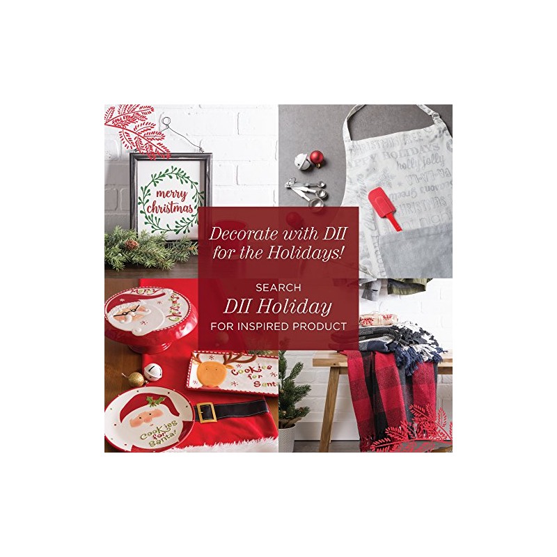 DII DII Basic Everyday Ribbed Tabletop 100% Cotton, Placemat Set,