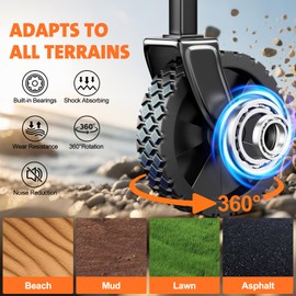 SYOCYO Collapsible Wagon Cart 220lbs Beach Foldable Wagon Lightweight & Portable Folding Utility Grocery Shopping Carts with Wheels for Shopping Sports Garden Camping and Beach