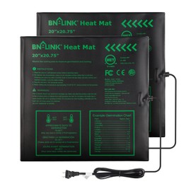 BN-LINK Seedling Heat Mat Warm Hydroponic Heating Pad Waterproof 20" x 20.75" for Seed Starting Greenhouse and Germination, 2 Pack