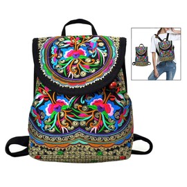 Xrten Vintage School Backpack Bohemian Backpack Women's Vintage Backpack Canvas Backpacks