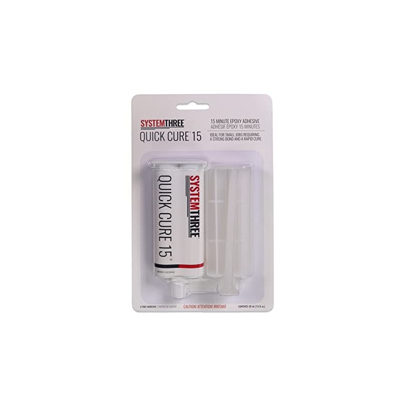 System Three Quick Cure 15 Epoxy Adhesive Cartridge, 50ml