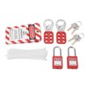 Electrical Lockout Tagout Kit with Safety Padlocks Hasps Loto Keys