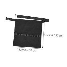 SAFIGLE Classic Black Hairdressing Apron with Adjustable Straps Essential Tool Bag for Stylists and Makeup Artists Durable Half Coverage for Salon and Travel Use