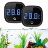 2 PCS Digital Thermometer for Aquariums, 0.1℃ High-Precision, LED Display,