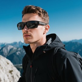 konqkin 0573-01 Sports Glasses Men's Polarised Cycling Glasses Women's Sunglasses Men's Quick Glasses Road Bike Glasses for Outdoor Cycling