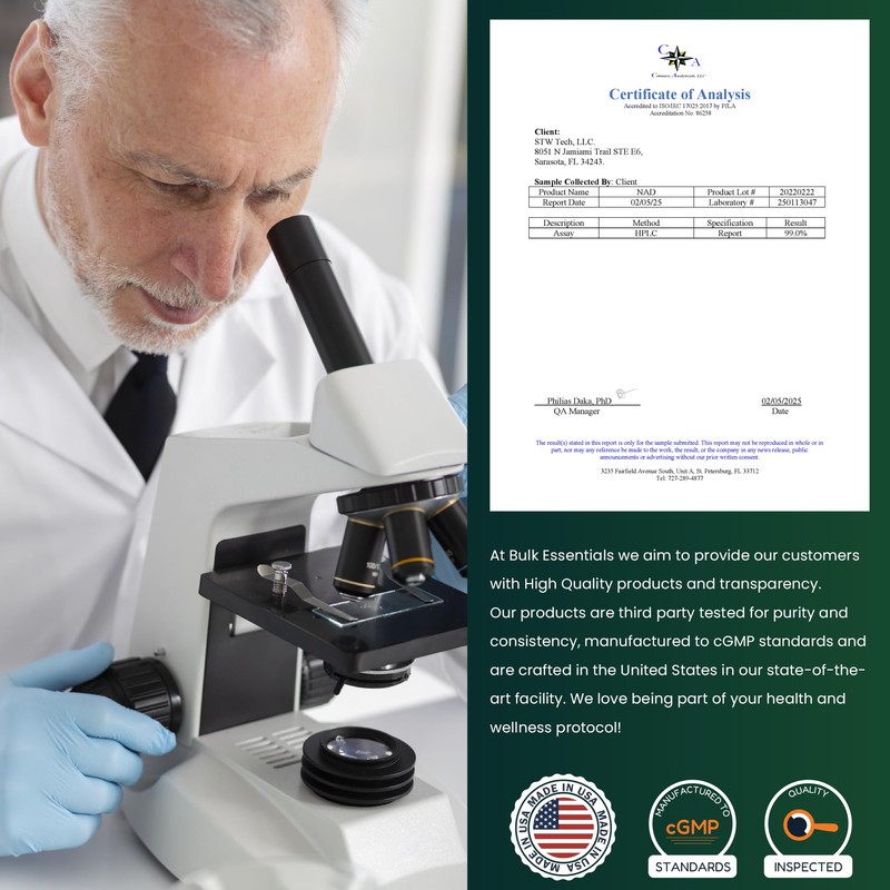 Bulk Essentials NAD+ Spray | 100 Sprays | Nicotinamide Adenine