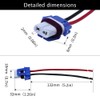 HUIQIAODS 2 piezas H11 H8 Arnés de cableado para conector