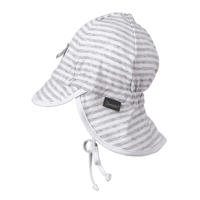 Sterntaler Baby Boys' Flapper Cap (Flapper) - White Not Applicable,