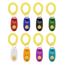 CAPASTEC Clicker Training, For Dogs, Quiet Design, ABS+Stainless Steel + EVA Wristband, For Dogs, Lightweight, Durable, Licking Prevention, Training Tool, For Dogs, Cats, Horses, Parrots, Birds, Pet