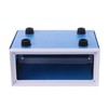 Blue Metal Junction Box Rectangular Electronic Enclosure DIY Prevention Box