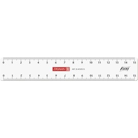 Brunnen Brunnen Lineal 15cm Flexi glasklar