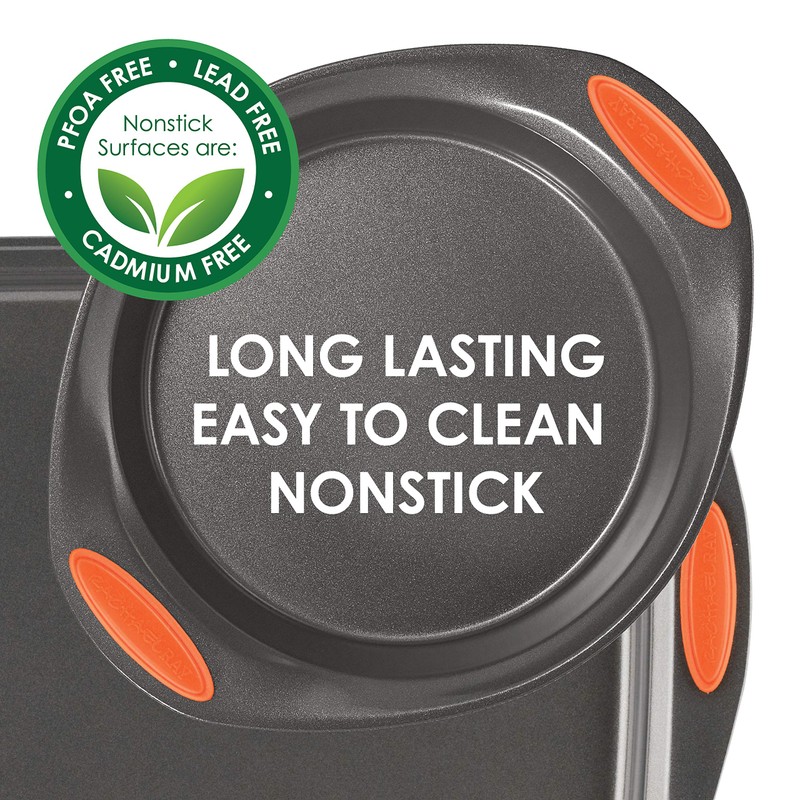 Rachael Ray Nonstick Bakeware with Grips, Nonstick Cookie Sheet /