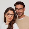 OPULIZE REY Lesebrille - 6er-Pack - Runder Retro-Rahmen - Mattschwarz,