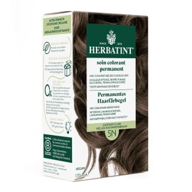 Herbatint Permanent Hair Dye Gel 5N Light Chestnut Brown - 170 ml I No Ammonia, 100% Grey Hair Coverage I Tested for Sensitive Skin with 8 Plant Extracts