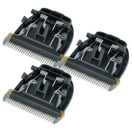 vhbw 3x shaving head compatible with Panasonic ER-DGP84, ER-DGP74, ER-DGP 72, ER-FGP 72, ER-GP80, ER-1611, ER-DGP82 Razor, Shaver, Trimmer Black