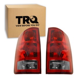 TRQ 2 Piece Driver & Passenger Side Tail Light Assembly Set Compatible with 2002-2006 Dodge Ram 1500 2500 3500 Truck CH2800147 CH2801147 CH2818106 CH2819106