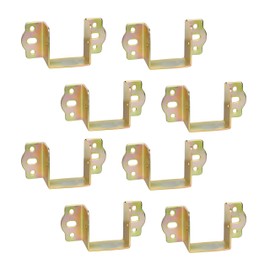 LIKERAINY Centre Support Bed Hinge Rail Brackets Timber Joist Hanger Width 50 mm Suspension Connecting Fittings Hooks Fastener for Bed Frame Metal 8 pcs