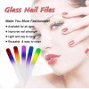 Luotivon Lima De Uñas De Cristal Para Manicure Profesional (2piezas)