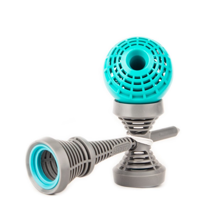 YOYO FACTORY Catchy AIR Kendama - Grey/Teal (traditional japanese skill