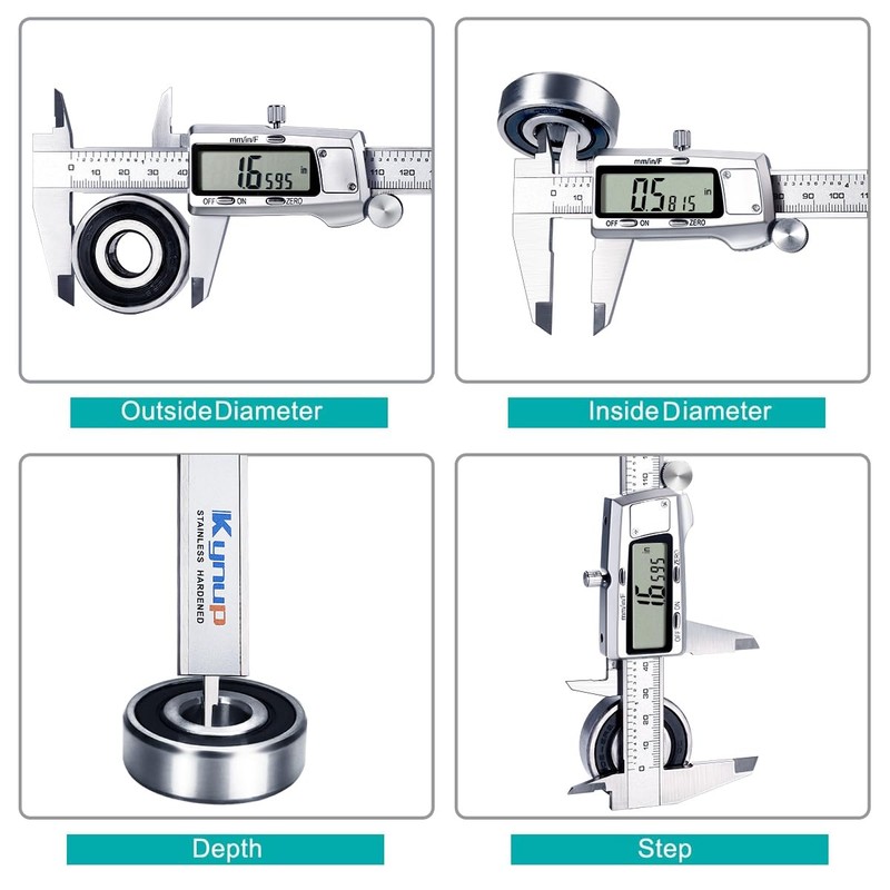 Kynup Digital Caliper, Caliper Measuring Tool, Micrometer Dial Vernier Caliper