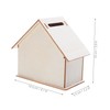 Kisangel 10PCS Wooden House Craft Piggy Bank Kit Unfinished DIY