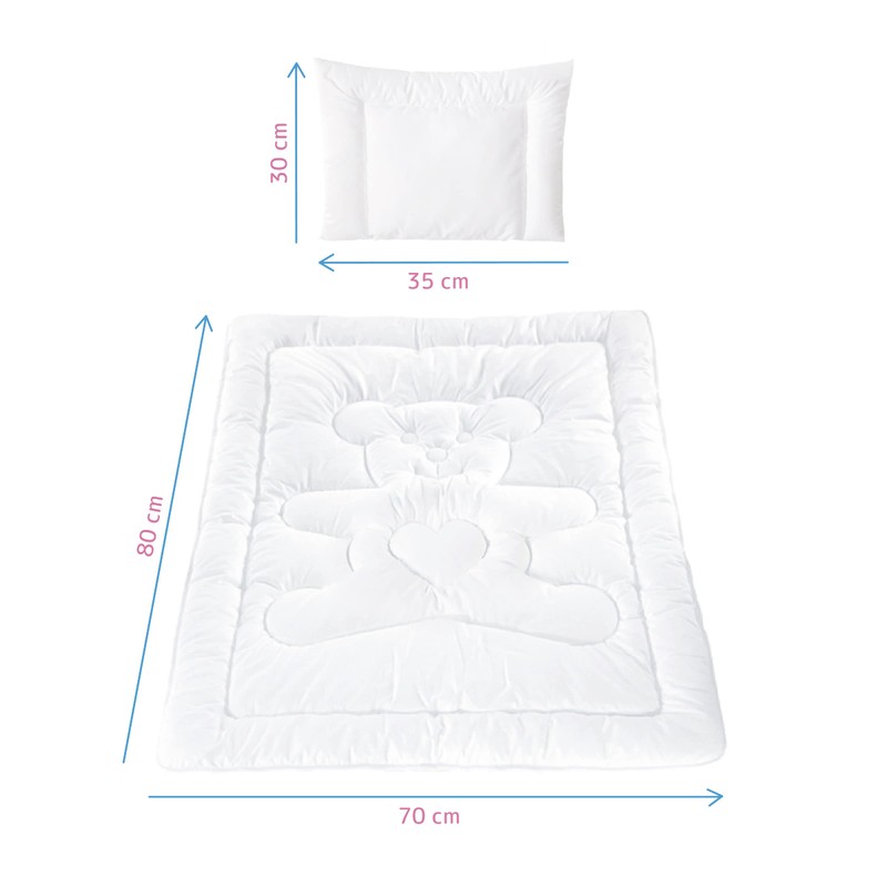 Baby Comfort Quilted Duvet & Pillow Filling Set All Seasonal