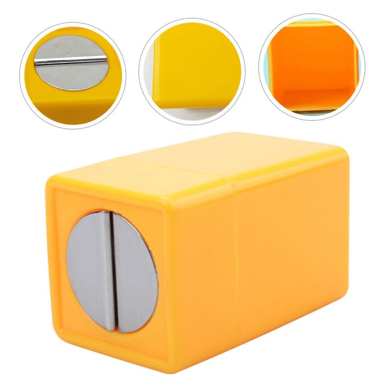 Gatuida 4pcs Safety Razor Blade Disposal Box Metal Container for