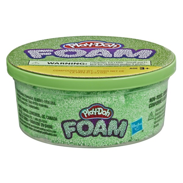 Play-Doh Foam Green Single Can of Non-Toxic Modeling Foam for Kids 3 Years & Up