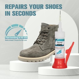 Nynelly 30g Shoe Glue, Transparent Shoe Repair Adhesive, Fast Dry & Strong Shoe Glue Sole Repair Kit, Waterproof Glue for Shoes Fixes Boots, Sneakers, Leather, Handbags, Soles Heels Repair