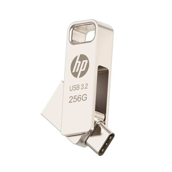 GJPDHP-OTG256 Type-C & Type-A Dual Connector USB Flash Drive OTG USB 3.2 USB 256 GB Maximum Reading Speed 100 MB/s Lightweight Alloy Sturdy and Durable USB Memory