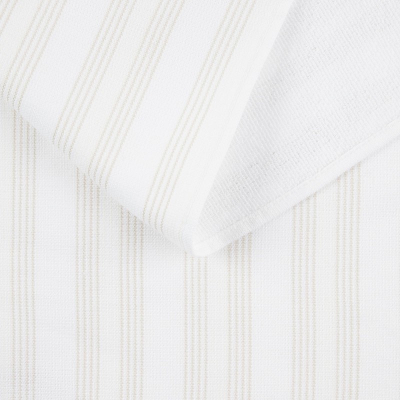 KitchenAid Chambray Stripe Kitchen Towels 8-Pack, Absorbent 100% Woven Cotton,