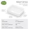12 Packs Clear Plastic Beads Storage Containers Box with Lid,