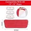 16.5 inch Mop Pads Refills, 3 Pack Microfiber Reusable Replacement