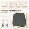 downluxe Chair Cushions for Dining Chairs, Waterproof Kitchen Chair Pads,
