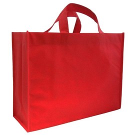 Reusable Gift Bags, Large, Red 6 Pack