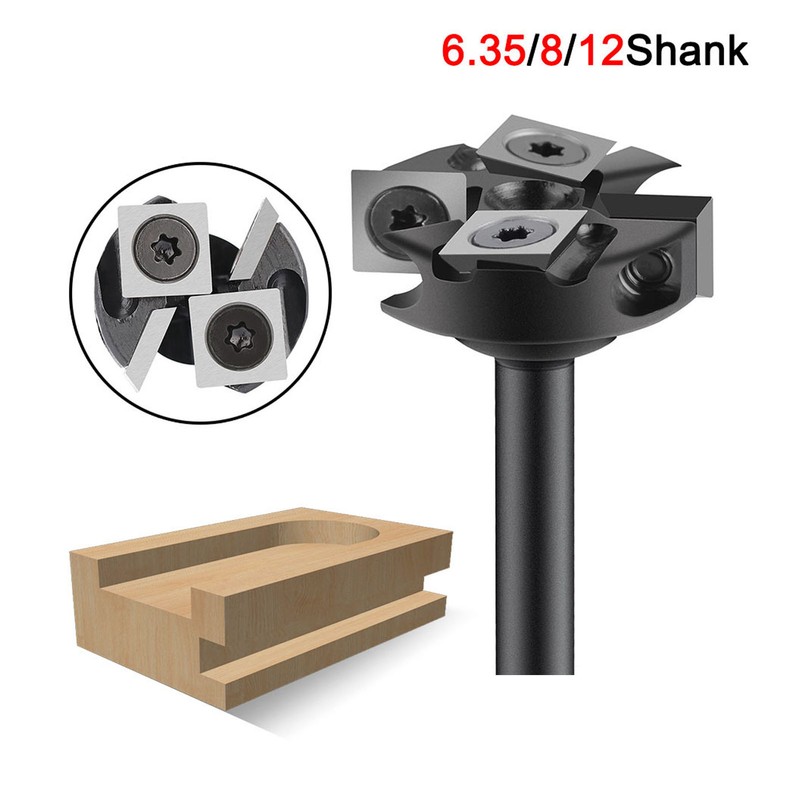 Spoilboard Surfacing Router Bit 12mm Shank 1 3/4in Cut Diameter