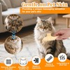 Pack of 2 Fellblitz Cat Brush, Self-Cleaning Flea Comb for
