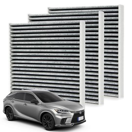 PSLER CF12157 CP157 Cabin Air Conditioner Filter With Activated Carbon Replacement For Lexus RX350 For Toyota Camry Corolla RAV4 For Mazda CX-9 (3pcs)