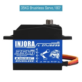 INJORA 35KG Servo Brushless Waterproof High Voltage Servo Motor High Torque D...