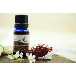 SVATV KUMKUMADI Ätherisches Öl, Aromatherapieöle in therapeutischer Qualität, Duftöl für Diffusor, Yoga, Massage und Heimwerker-Körperpflege, 10 ml
