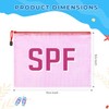SOIDRAM 8PCS SPF Makeup Bag Clear Zippered SPF Bag Cosmetic