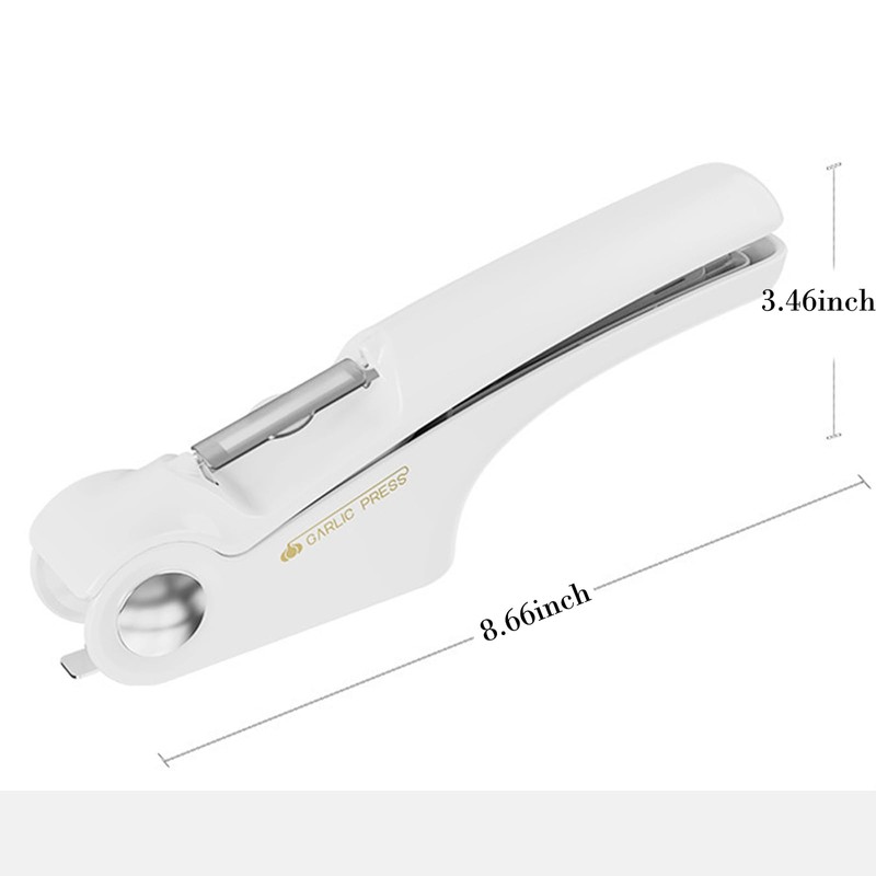 EAZHOP-Kitchen Garlic Press Kit - 4-in-1 Garlic Press Tool, Heavy